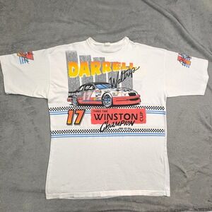 Darrell Waltrip Tshirt Men's Size XL Good Condition‎ Bright Colors Winston Cup